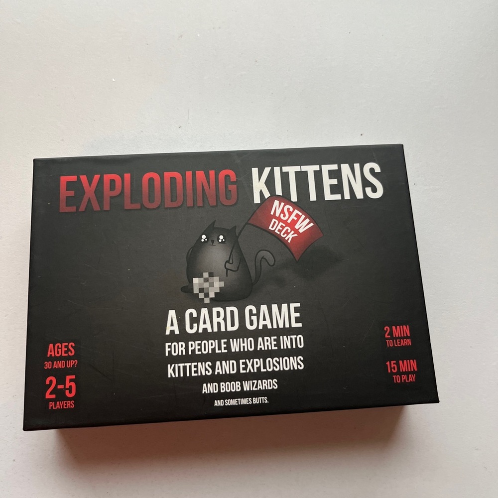 Exploding Kittens NSFW Card Game